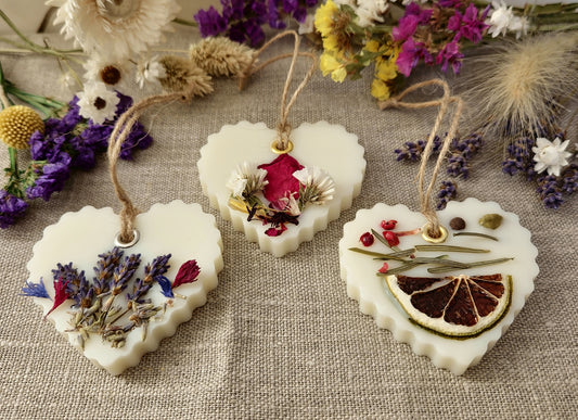 Botanical wax sachet Hearts